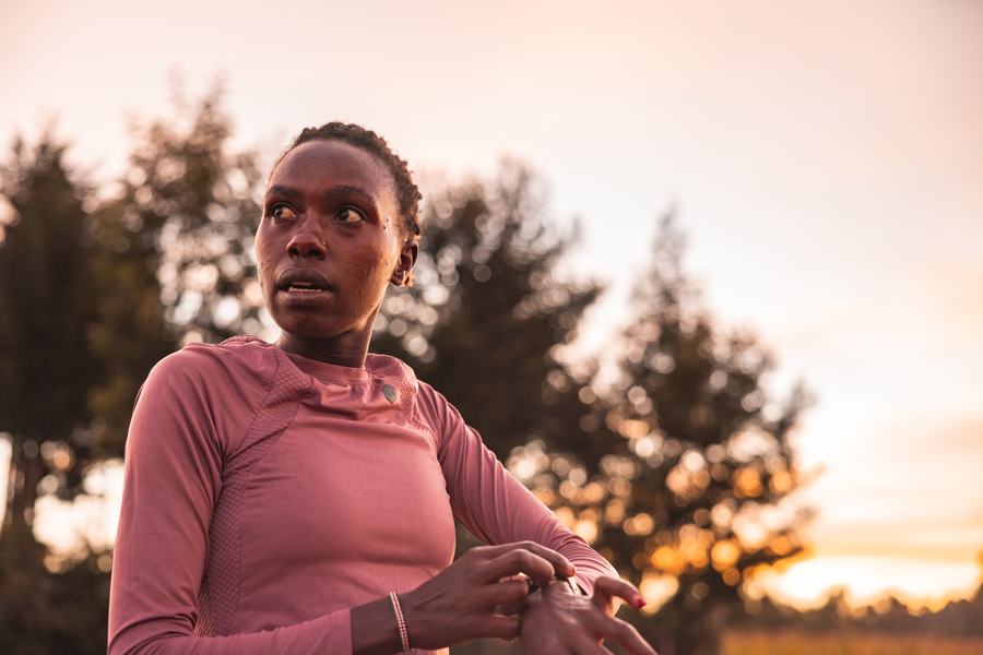 Portrait of Sharon Lokedi at first light