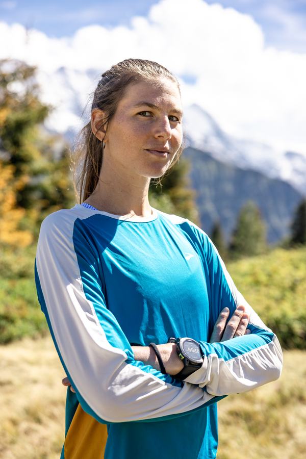 Athlete portrait in the meadow