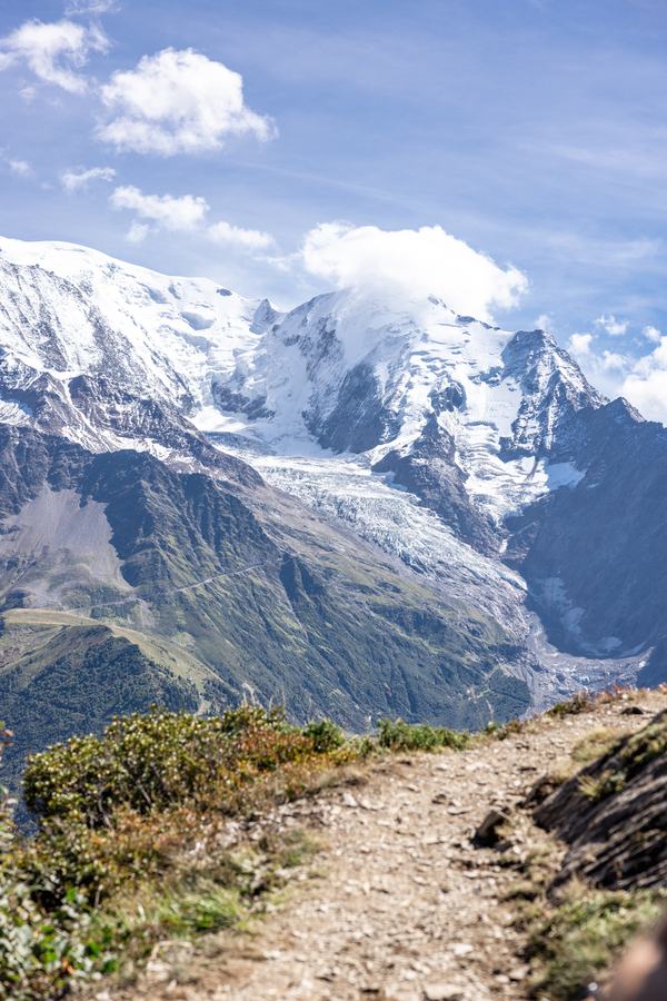 Singletrack toward the glacier