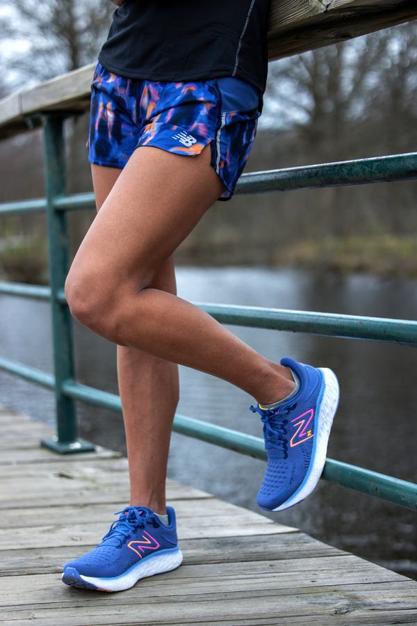 Leg and shoe detail at the railing