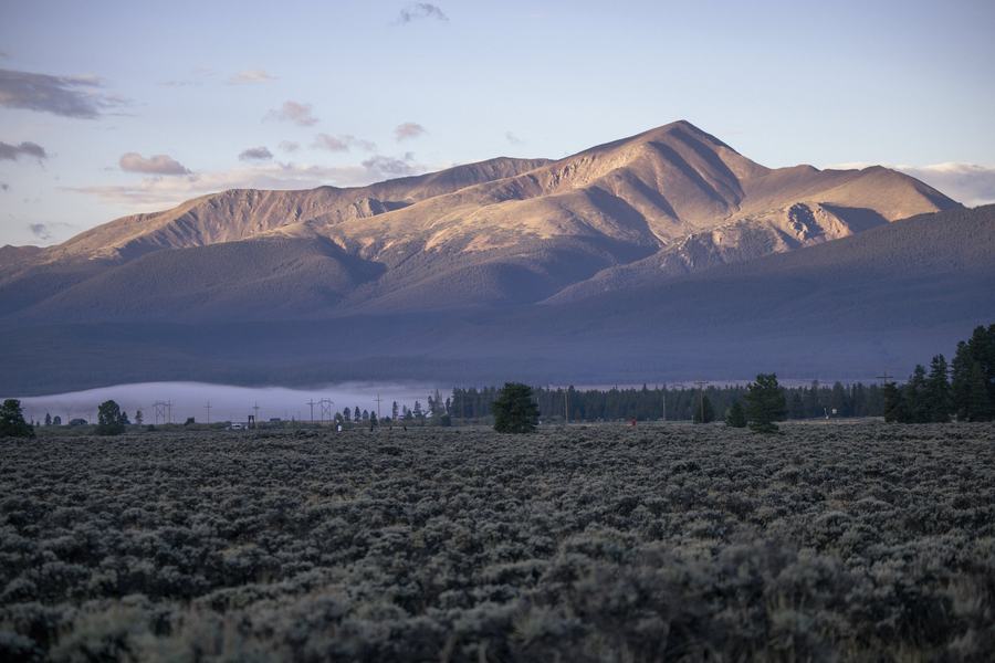 The peaks at first light