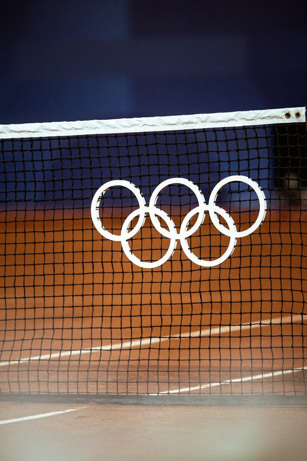 The Olympic rings on the net