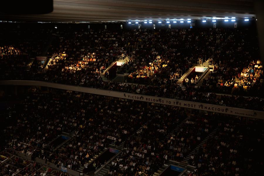 The court under lights