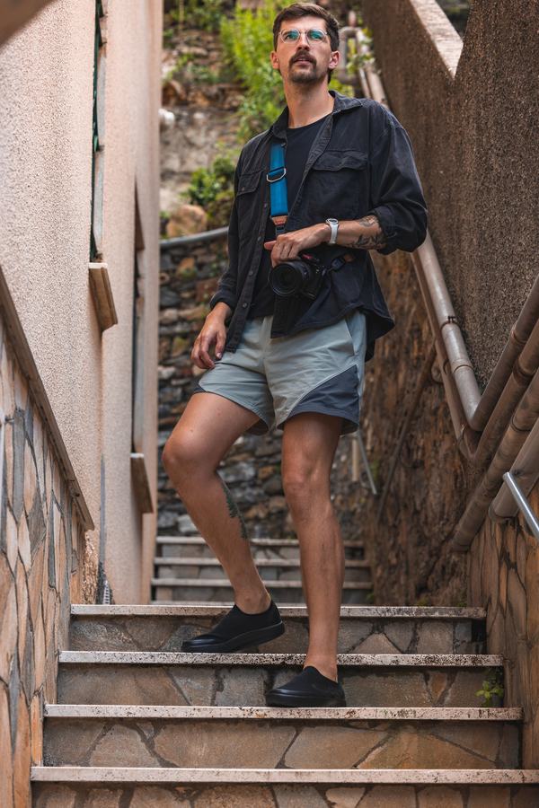 Down the stairs in Zoagli
