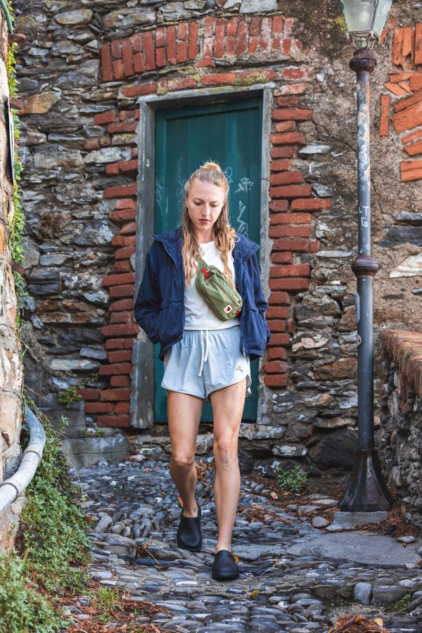 At the green door
