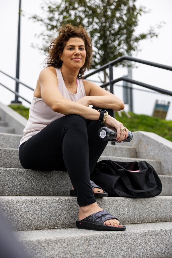On the steps after a run