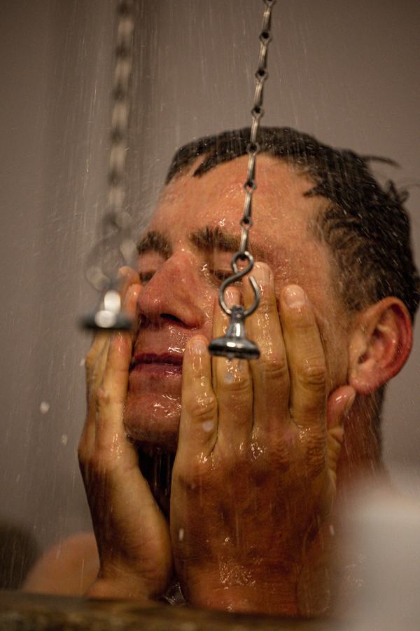 Washing the day off