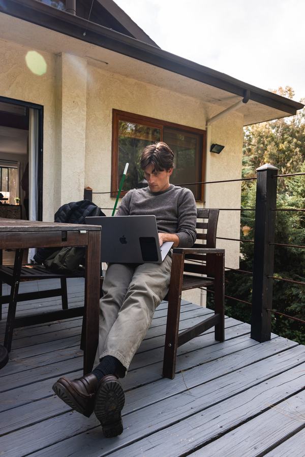 Working on the deck