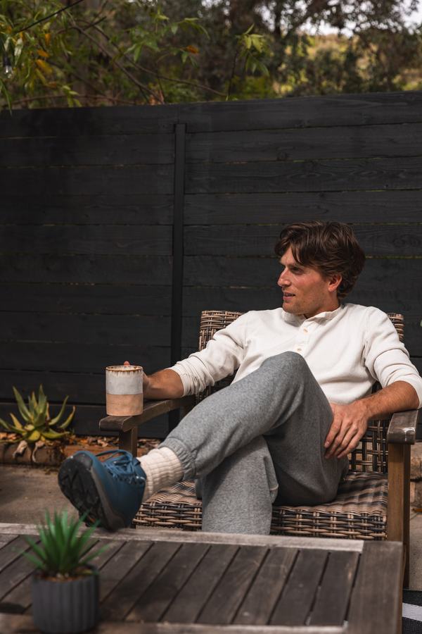Sat back on the patio