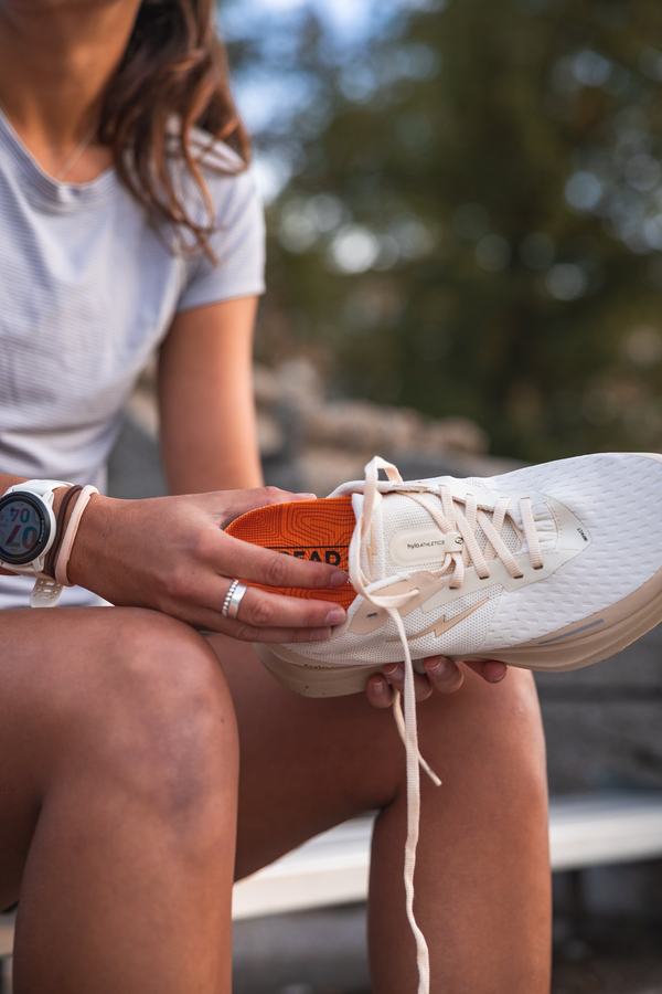 Lacing up with the insole in hand
