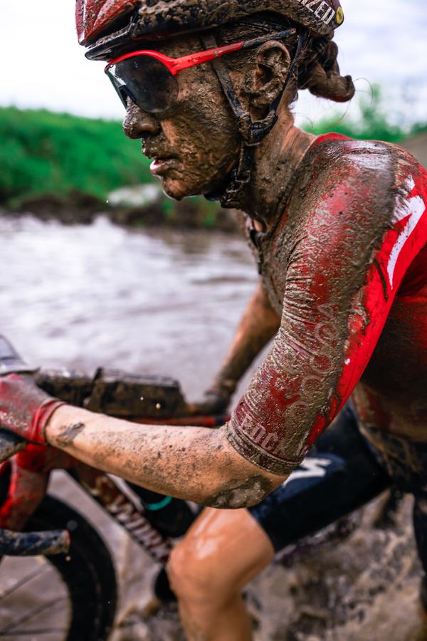 Riding through standing water