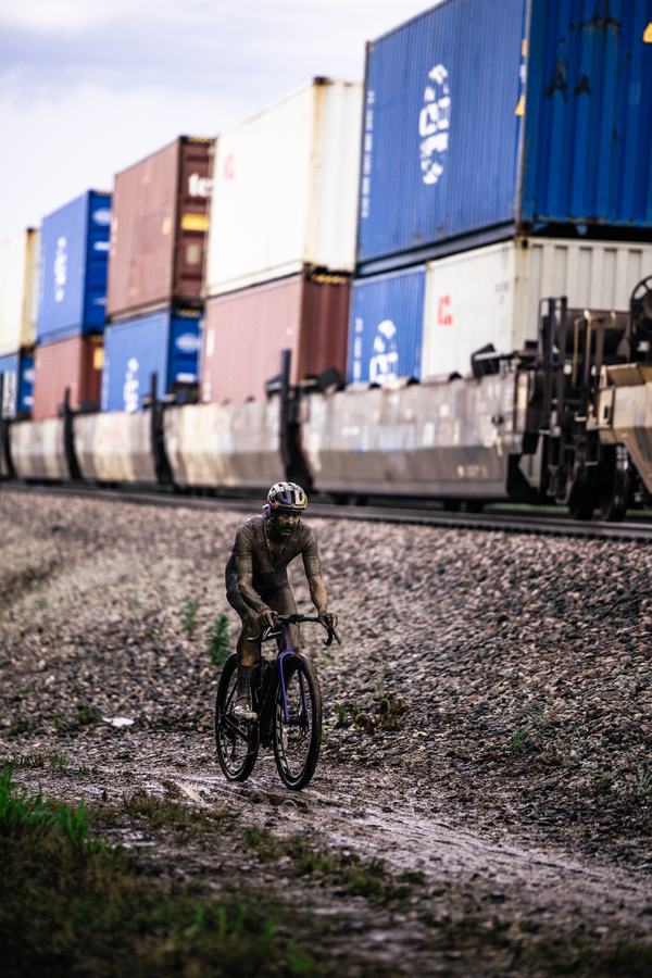 Passing the freight containers